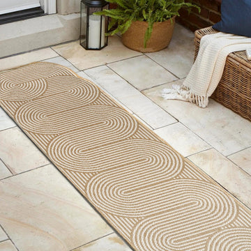 Margot Modern Geometric Arch Stripe Area Rug